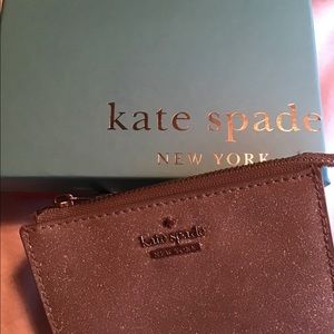 Kate Spade Glitter Key Chain Coin Purse